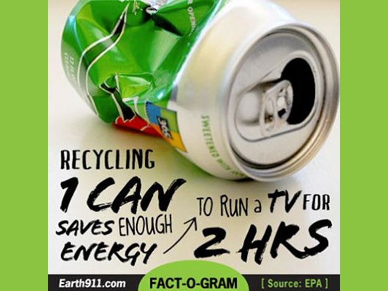Behalve statiegeld levert het recyclen van blik ook een besparing op grondstoffen op