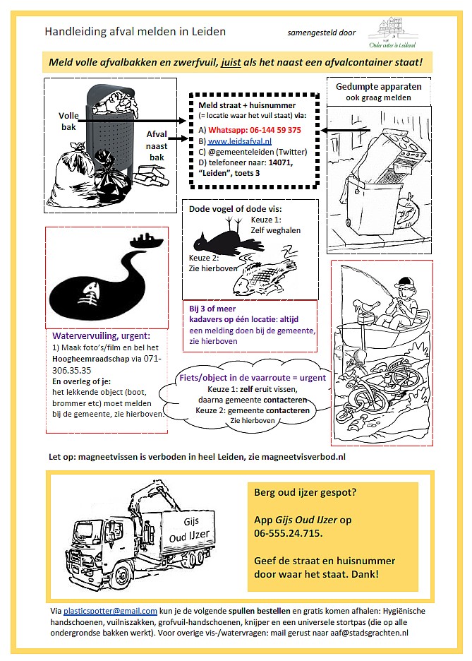 afval melden in leiden - handleiding van OWL