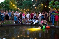 Exotisch watertheater in het visreservaat